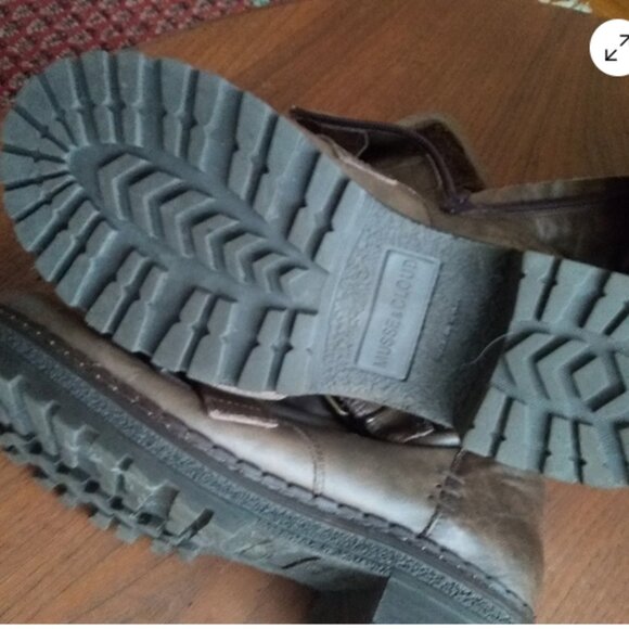 Musse & Cloud brown fur lined Leather hiker boots Made in Spain 39m NWOB - Picture 4 of 4